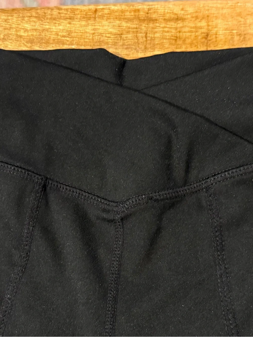 Black Flare Leg Leggings Size 10